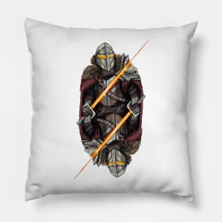 Futuristic knight Pillow