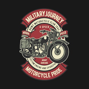 Motorcycle Military, Vintage Retro Classic T-Shirt