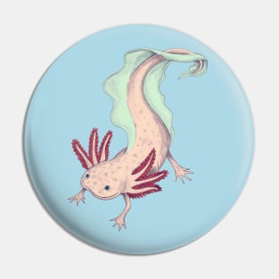 Cute Pink Axolotl Pin