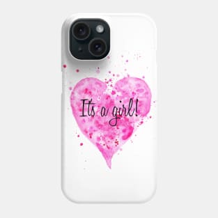 It's a girl gender reveal Phone Case