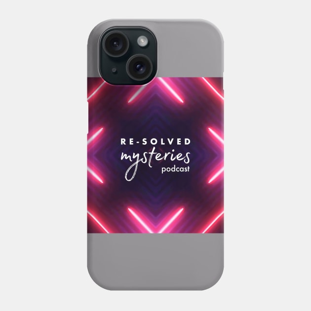 Re-Solved Mysteries Glowy AF Neon Logo v2 Phone Case by Re-Solved Mysteries