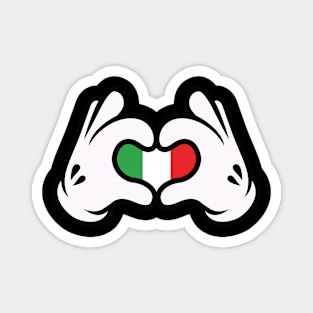 Hand Symbol of Love Italy Magnet