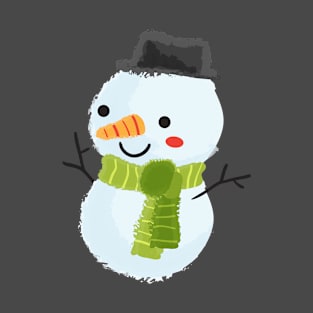 Painting Of A Snowman T-Shirt