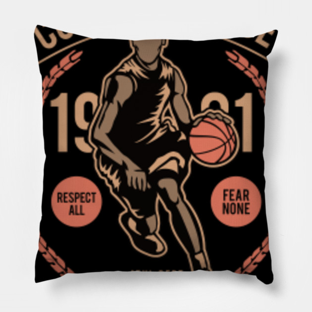 Cool Basketball Player Basketball Player Team College Pillow Teepublic