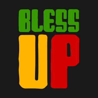 Bless Up, Jamaica, Rasta Colors T-Shirt