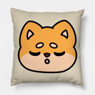 Sleeping Shiba Face Pillow