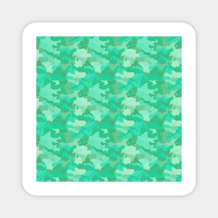 Sea Mint Camo Camouflage Pattern Magnet