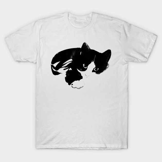 Black And White Cat Cat T Shirt Teepublic