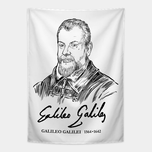 Galileo Galilei- Italian astronomer Tapestry by StabbedHeart