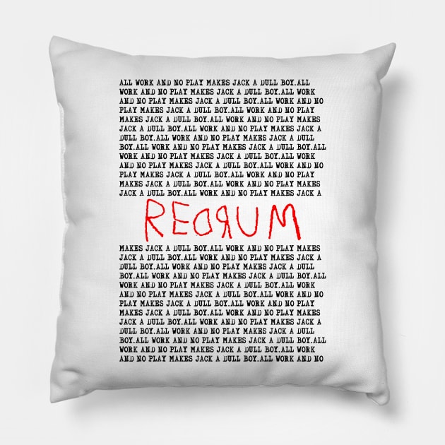 Redrum Pillow by geekmethat