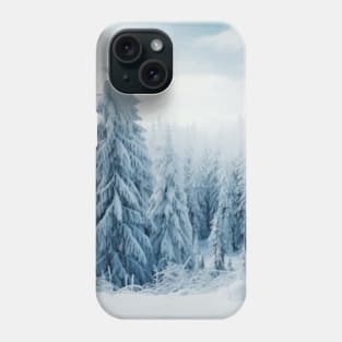 Winter Forest Serene Landscape Surreal Phone Case