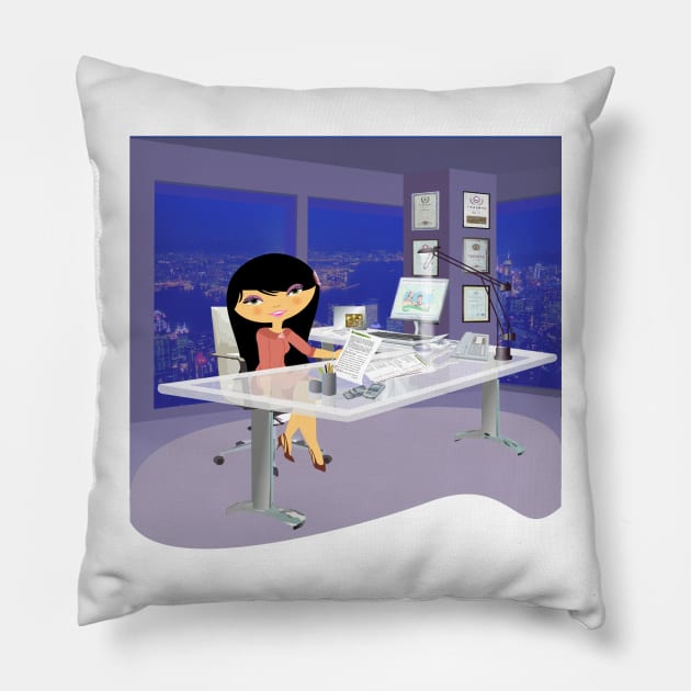 TropoGirl - Chinese country girl - Success Pillow by Kartoon