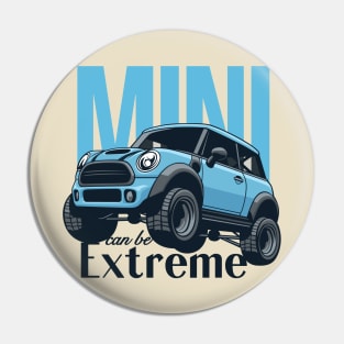 Car mini retro offroad extreme blue light Pin