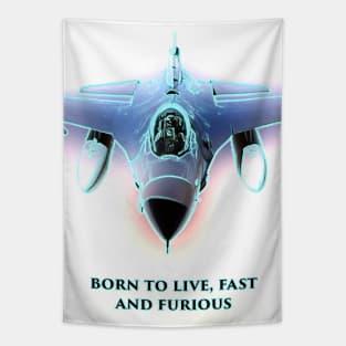 Fighter Jet Born P13 Tapestry