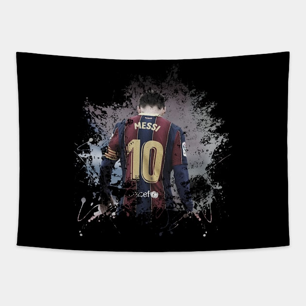 MESSI 10 SPLASH Tapestry by Tee Trends