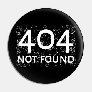 404 Not Found Pin