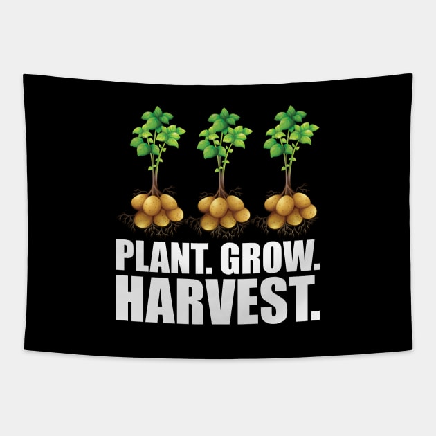 Potato farmer - Plant. Grow. Harvest. w Tapestry by KC Happy Shop