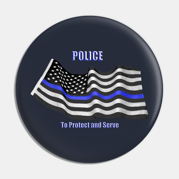 Police Pin by robophoto