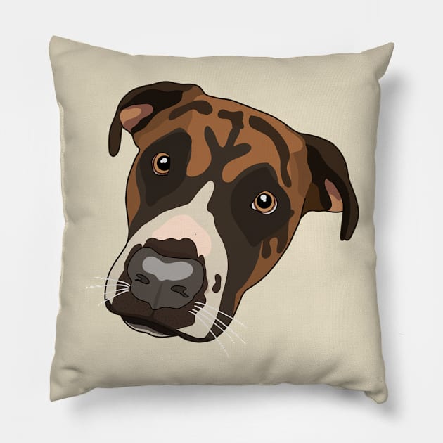 Boxer Dog Pillow by crankycranium