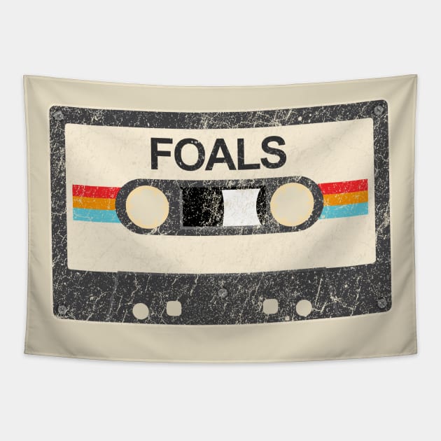 kurniamarga vintage cassette tape Foals Tapestry by kurniamarga.artisticcolorful