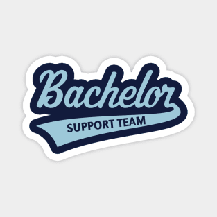 Bachelor Support Team (Stag Party / Lettering / Skyblue) Magnet