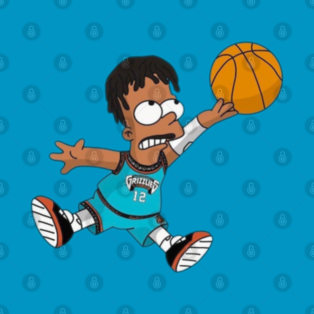 Ja Morant Bart version Ja Morant TShirt TeePublic