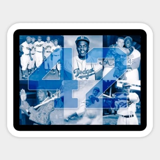 Jackie Robinson Nx8 Sticker for Sale by JimmieParkerv