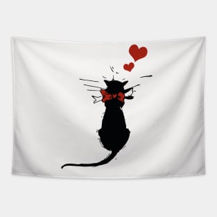 Lindo gato negro Tapestry