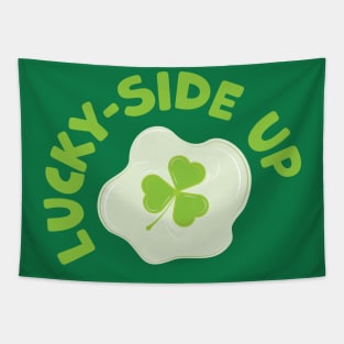 Lucky Side Up With a Three Leaf Clover Tapestry