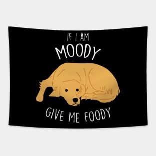 Golden Retriever Dog Moody Foody Tapestry