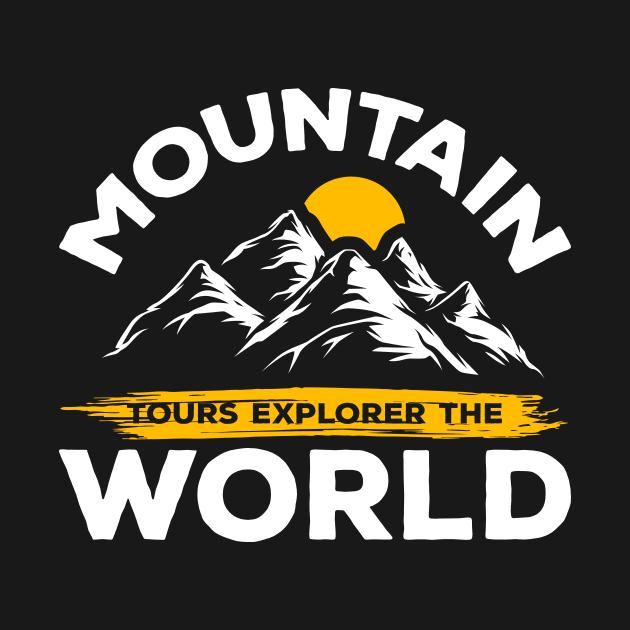 Mountain Tours Explorer The World by Creative Brain