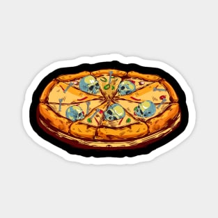 Pizza Skull Magnet