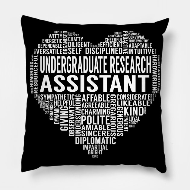 Undergraduate Research Assistant Heart Pillow by LotusTee