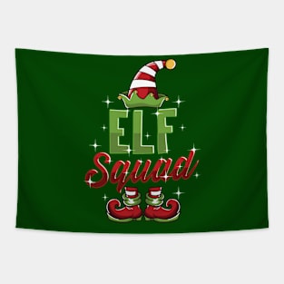 Christmas Elf Squad Family Matching Group Tapestry