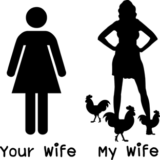 My Wife Farm Animal Love Chicken Farmer Gifts Magnet