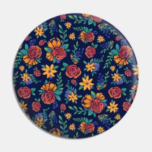 Floral Pattern Pin