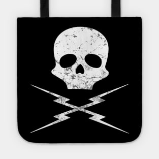 Death Proof Skull and Lightning Bolts Tote