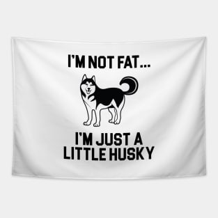 Just a Little Husky Tapestry