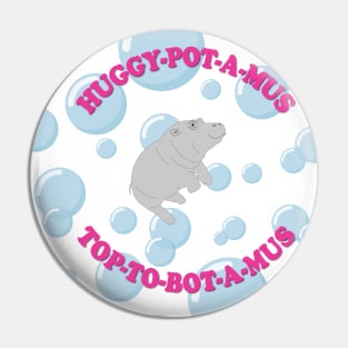 Huggy-Pot-A-Mus - Baby Hippo Pin