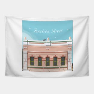 Junction Street Art Deco Text version Tapestry