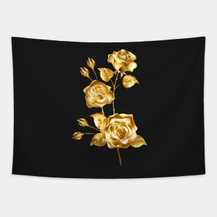 Golden Rose Branch Tapestry