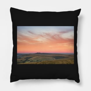 Pen y Fan and Corn Du at sunset Pillow