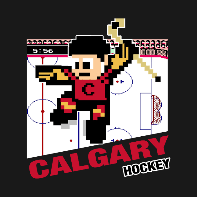 Calgary Hockey 8 bit cartridge design by MulletHappens