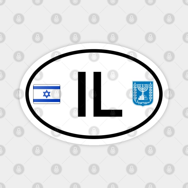 Israel car country code Magnet by Travellers