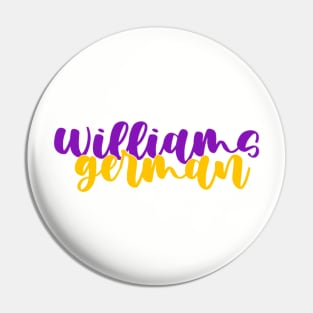 williams college german Pin