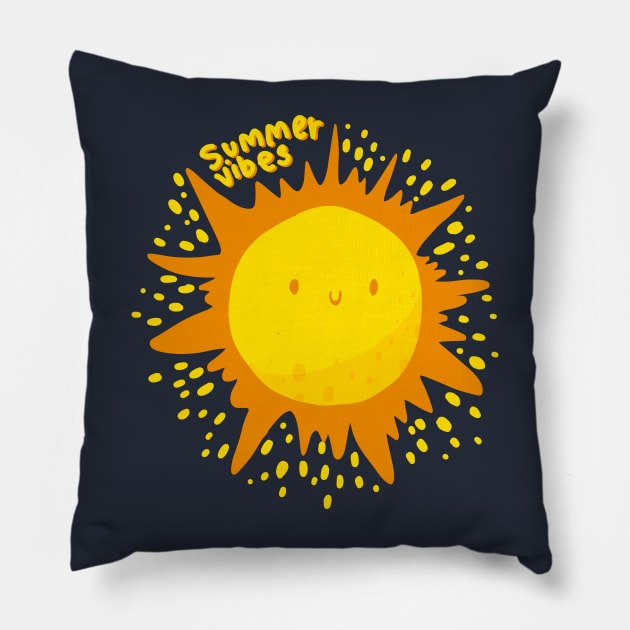 Summer Vibes Pillow by Think Beyond Color