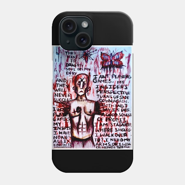 I ain't playing games Phone Case by Meta.morph