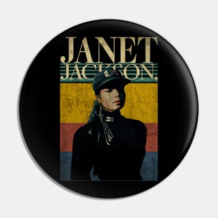 Janet Jackson // 80s Vintage Retro // Pin