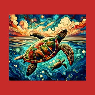 Sea Turtle T-Shirt Hoodie Apparel Wall art Shirt Sticker Mug Tote Gift etc. T-Shirt