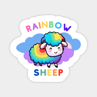 Rainbow Sheep Magnet